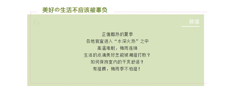 如何避免生活的樂趣被潮濕影響？