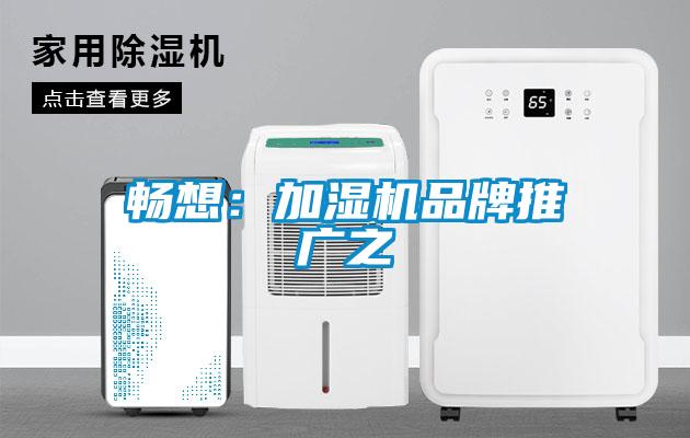 暢想：加濕機品牌推廣之