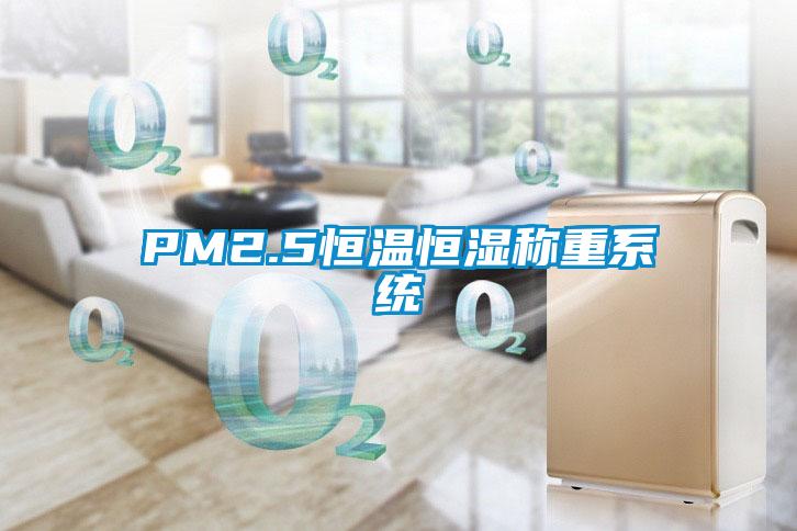 PM2.5恒溫恒濕稱(chēng)重系統(tǒng)