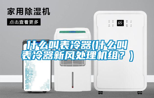 什么叫表冷器(什么叫表冷器新風處理機組？)