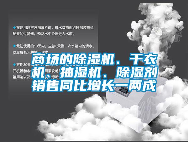 商場的除濕機、干衣機、抽濕機、除濕劑銷售同比增長一兩成