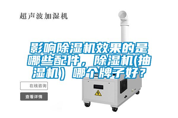 影響除濕機效果的是哪些配件，除濕機(抽濕機）哪個牌子好？