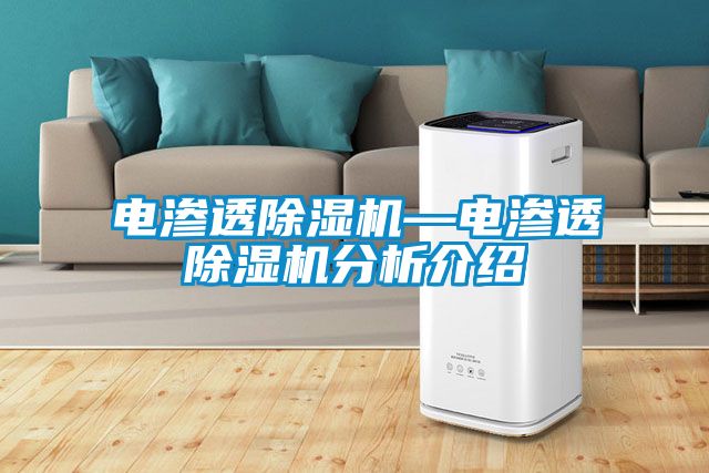 電滲透除濕機(jī)—電滲透除濕機(jī)分析介紹