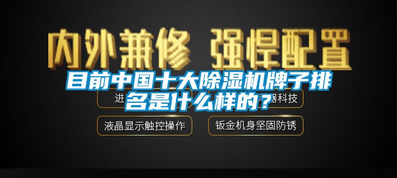 目前中國十大除濕機(jī)牌子排名是什么樣的？