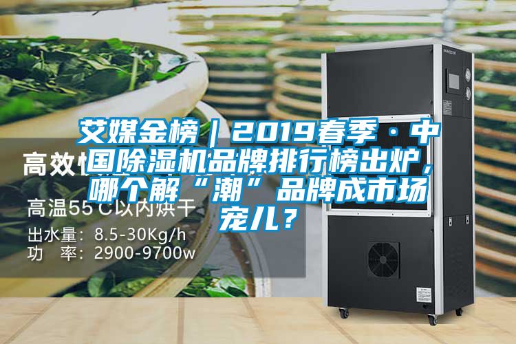 艾媒金榜｜2019春季·中國除濕機品牌排行榜出爐，哪個解“潮”品牌成市場寵兒？