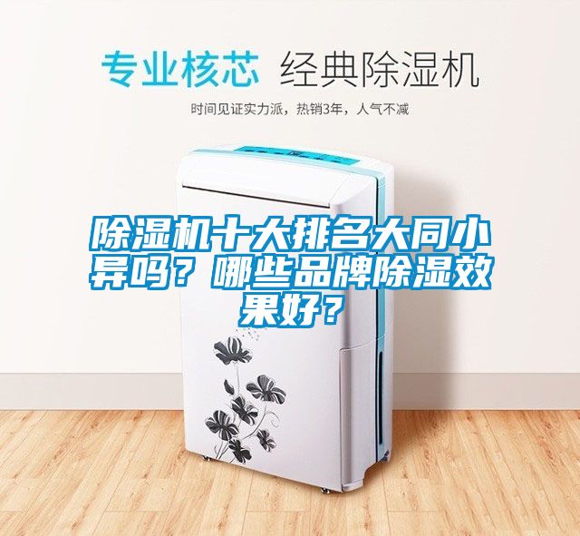 除濕機十大排名大同小異嗎？哪些品牌除濕效果好？