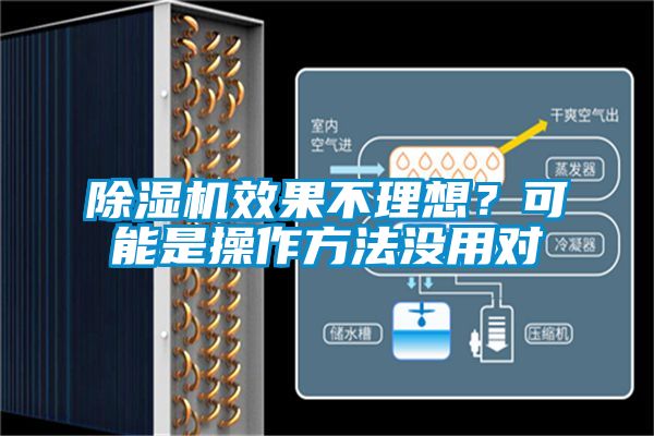 除濕機效果不理想？可能是操作方法沒用對